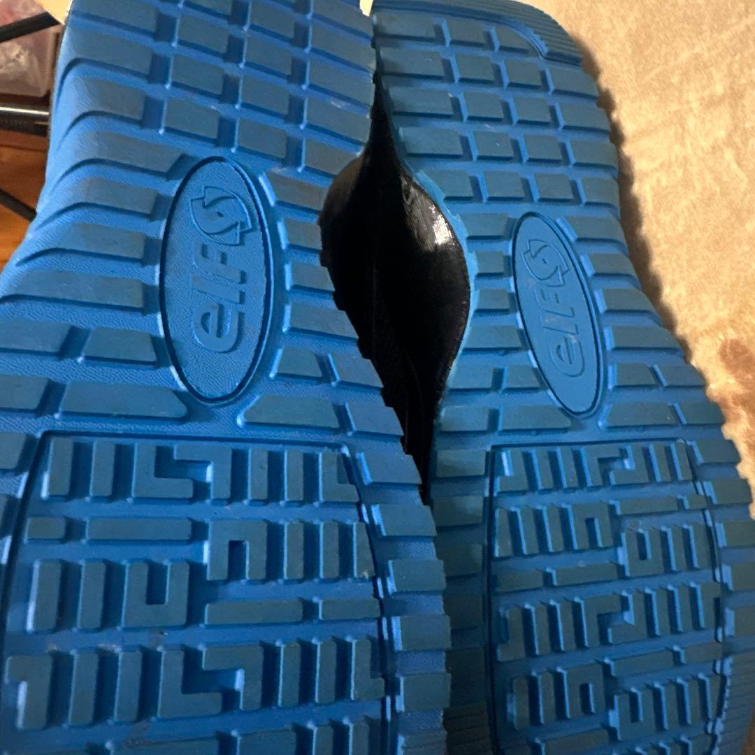 elf バイク用靴 黒/青 ボアシステム搭載