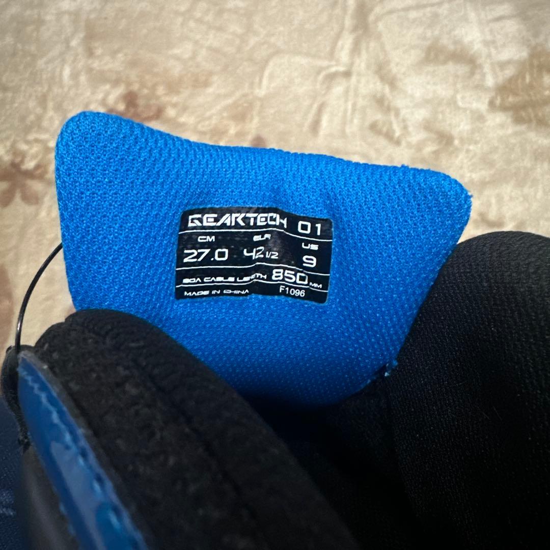 elf バイク用靴 黒/青 ボアシステム搭載