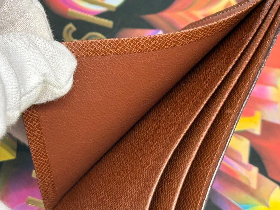 未使用！ヴィンテージ　ルイヴィトン　小銭入れ付き二つ折り財布