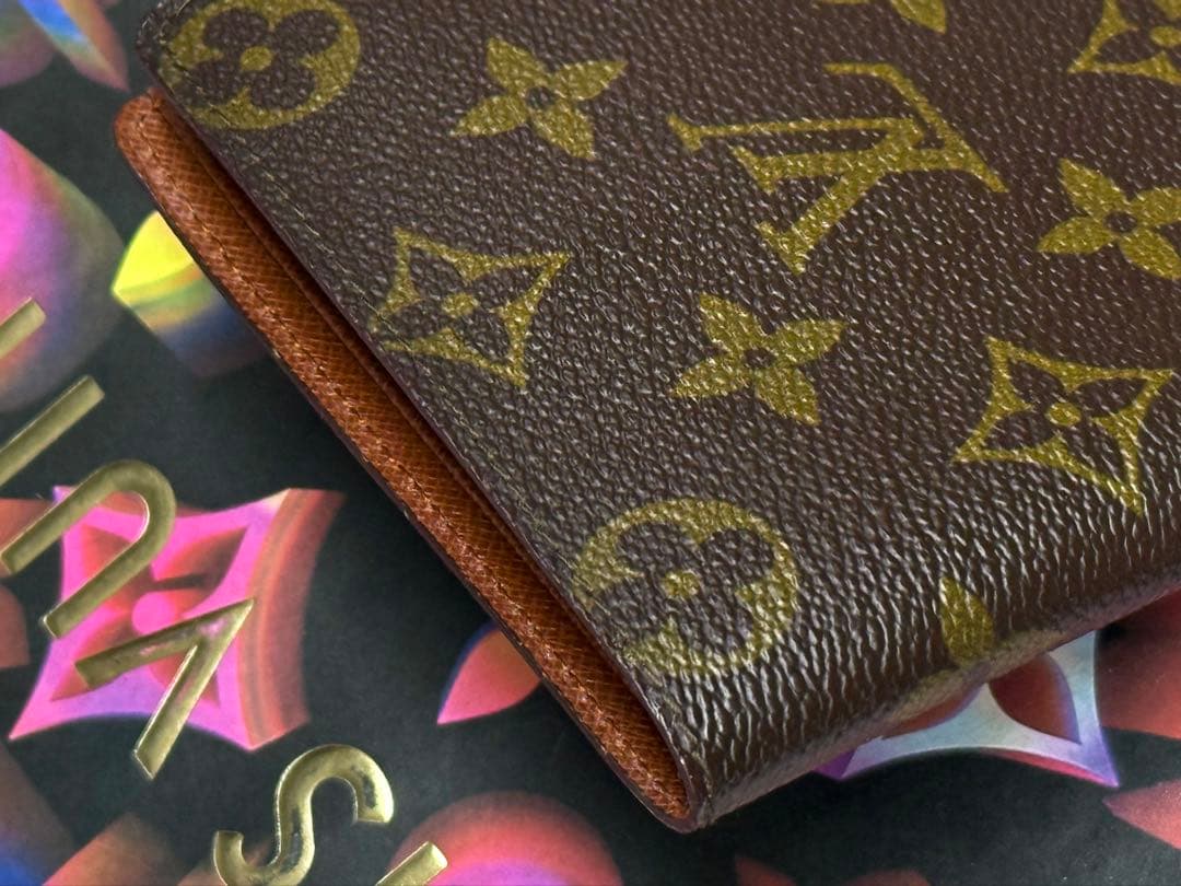 未使用！ヴィンテージ　ルイヴィトン　小銭入れ付き二つ折り財布