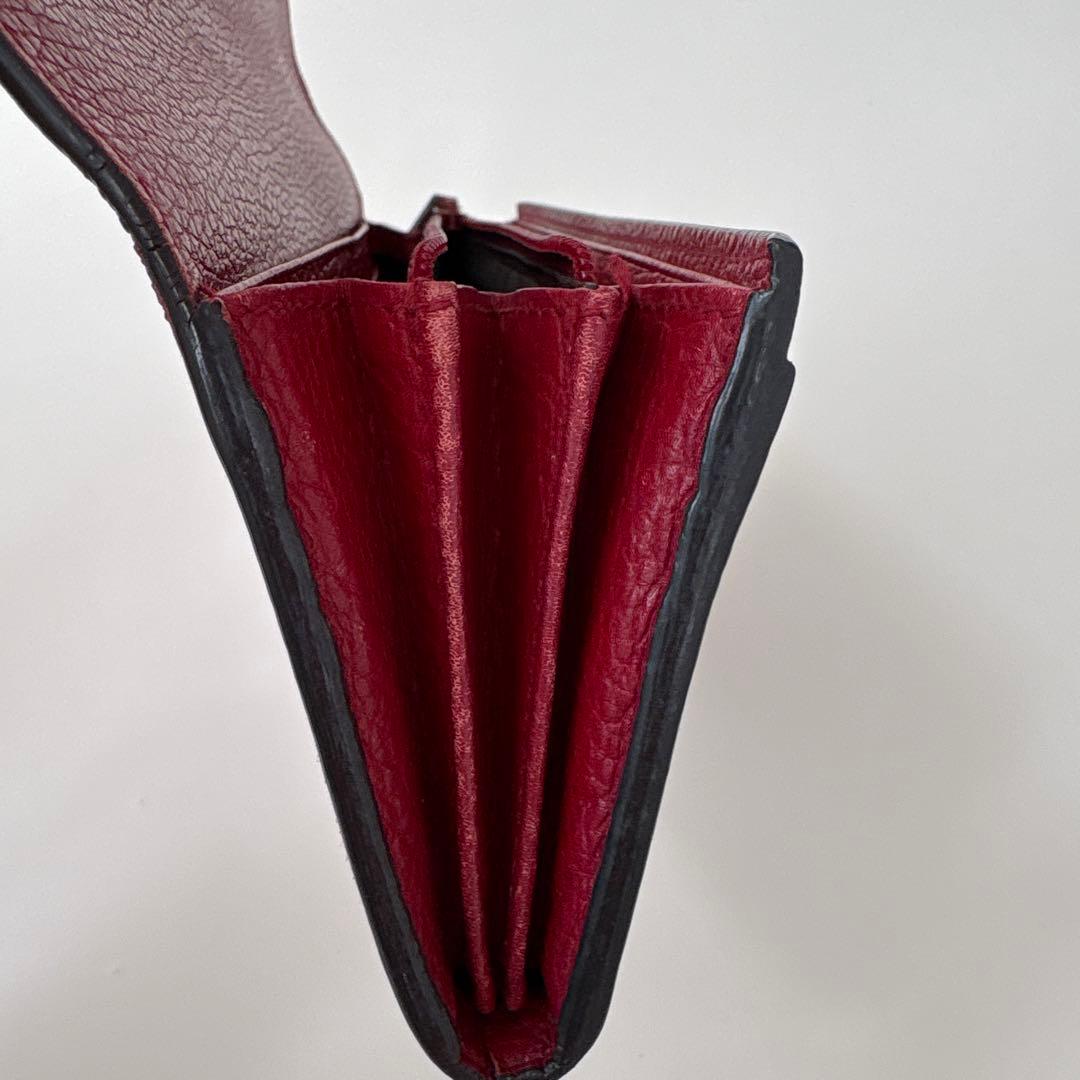 GUCCI バーガンディ GGロゴ 長財布