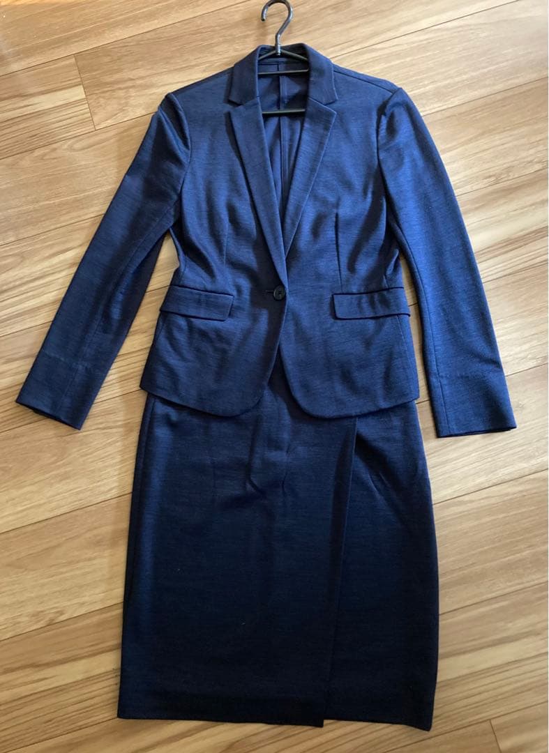 ユナイテッドアローズ UNITED AROWS セットアップ スカート ネイビー