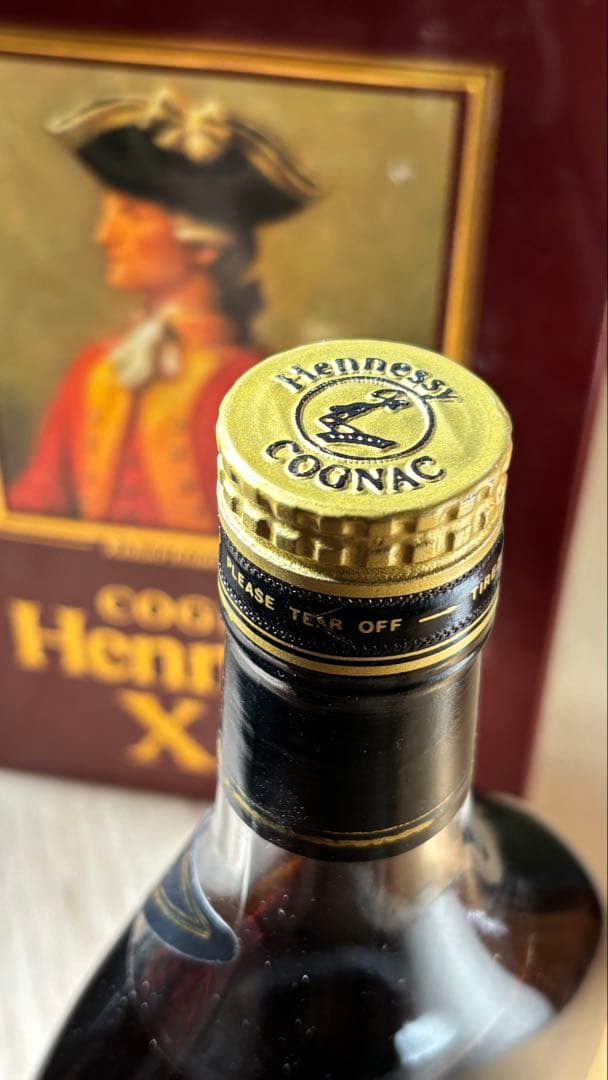 Hennessy X.O COGNAC 金キャップ クリアボトル 700ml