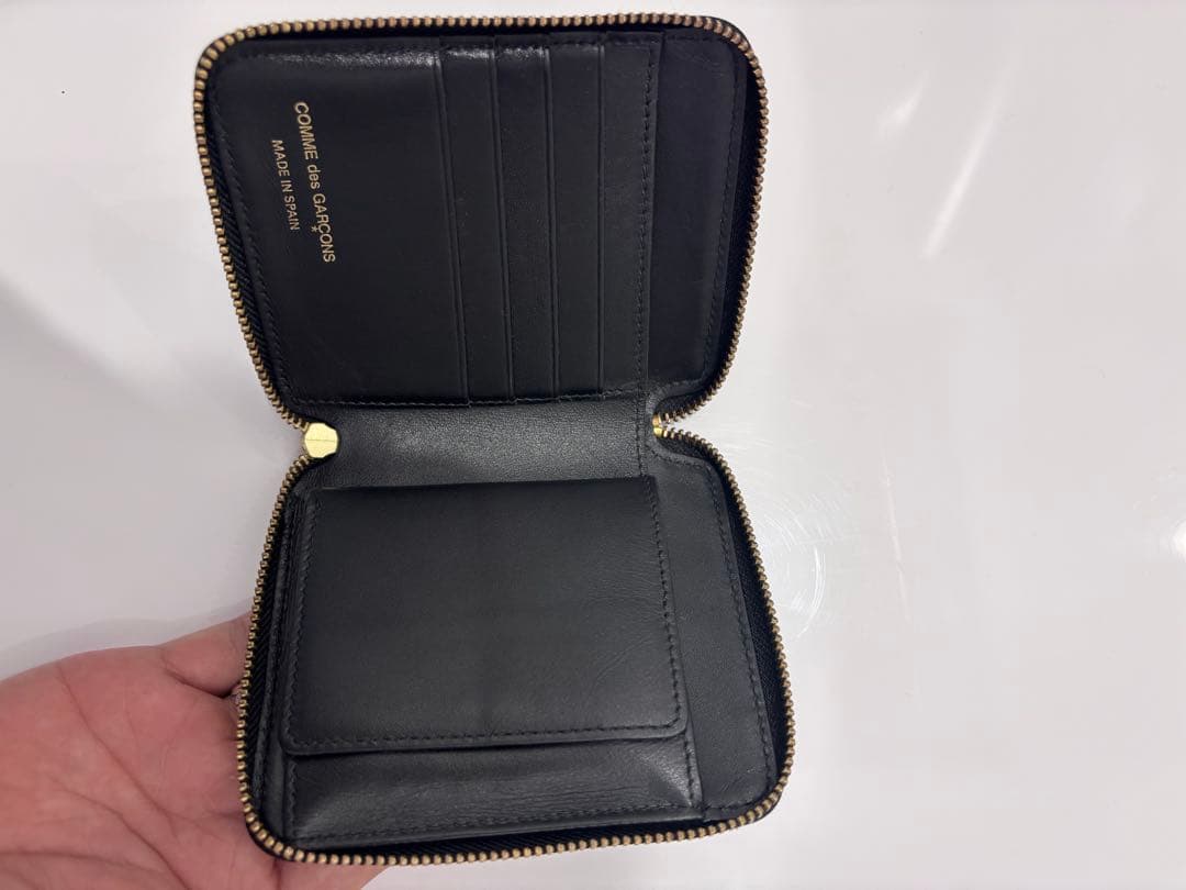 コムデギャルソン 二つ折り財布 ウォレット タータンチェック グリーン