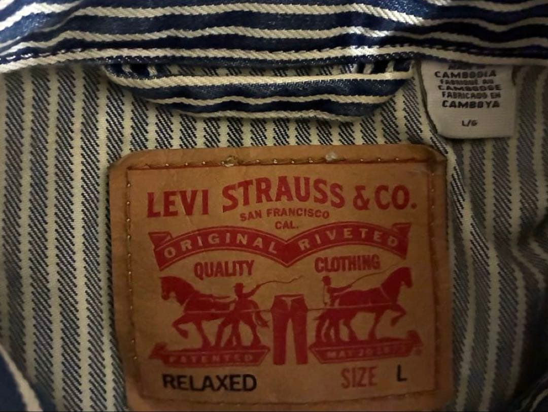 リーバイス　Levi's ヒッコリ　セットアップ　上下セット　カンボジア製