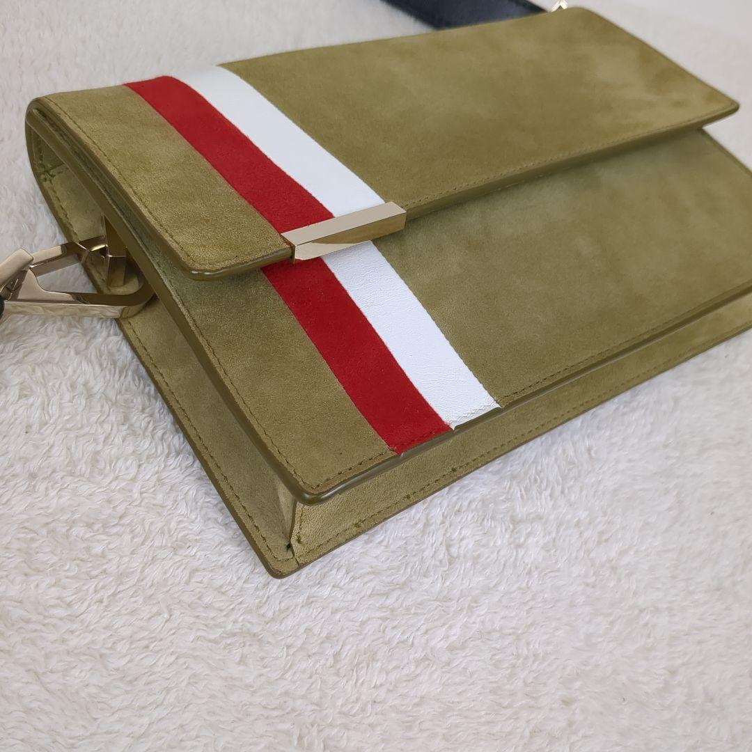 TOMASINI PARIS ワンショルダーバッグ スエード　ゴールド　イタリア