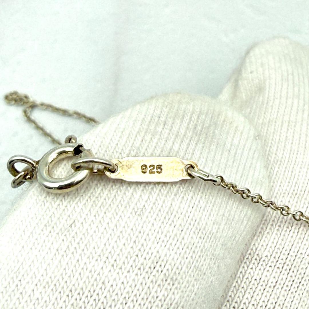 Tiffany　パール　クローバーハート　ペンダント　シルバーネックレス　925