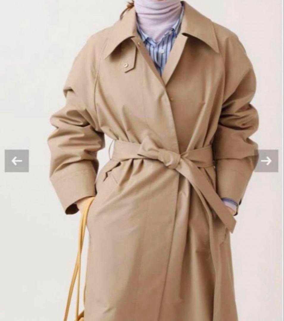 専用　　　新品　イエナ　コットンポリエステル　ステンカラーコート　トレンチ