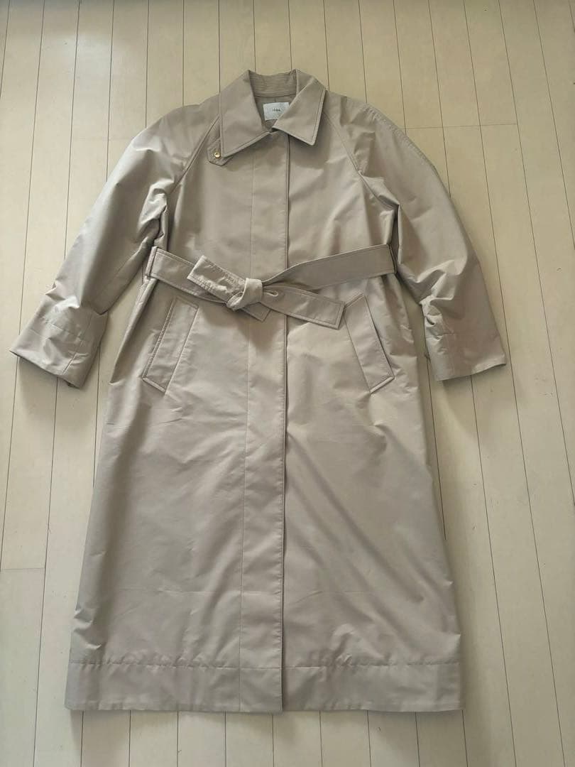 専用　　　新品　イエナ　コットンポリエステル　ステンカラーコート　トレンチ