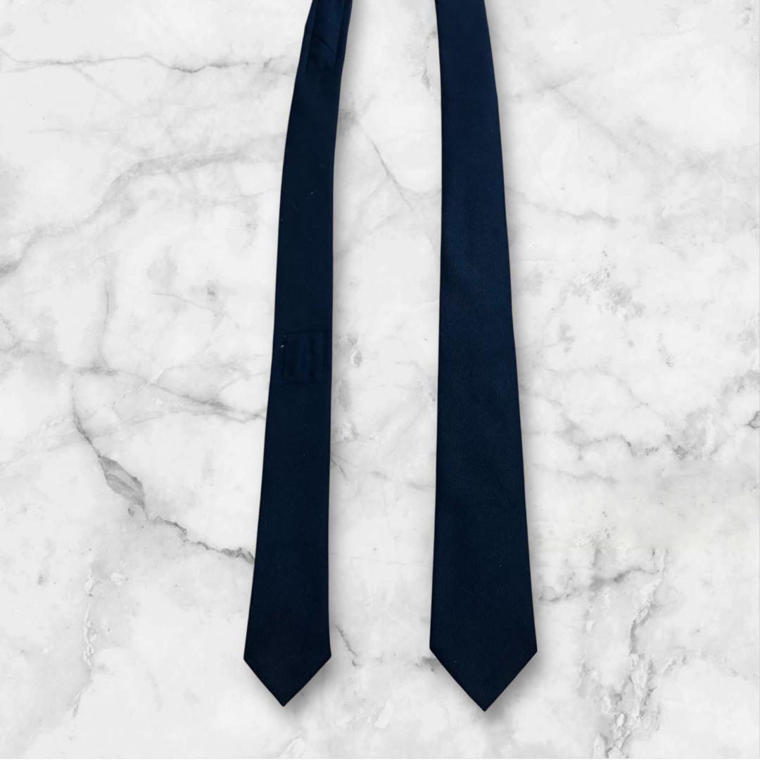 THOM BROWNE トムブラウン　ネクタイ　紺　トリコロール