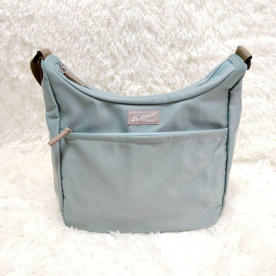 未使用✨ キタムラ ナイロンショルダーバッグ ブルー
