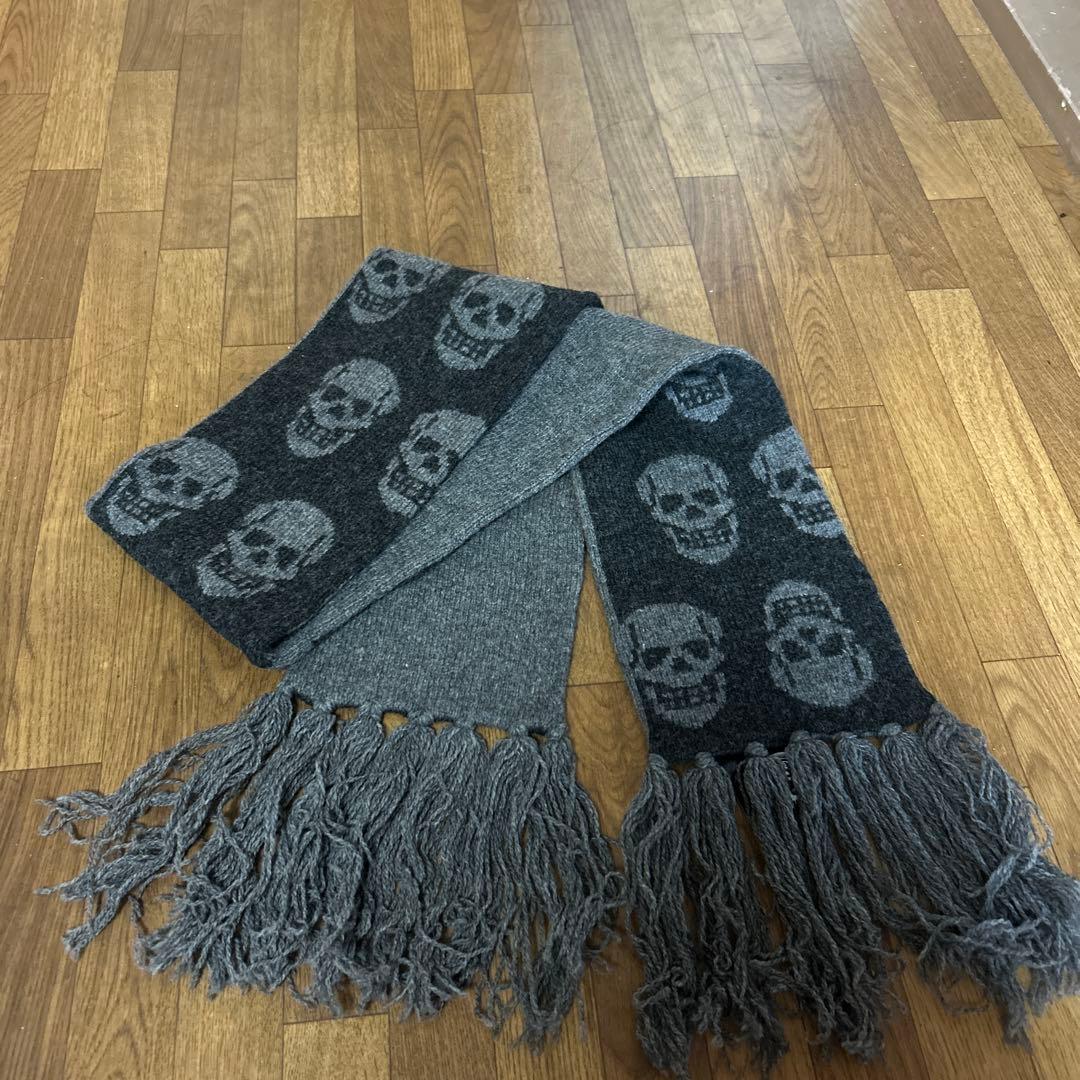 Hysteric Glamour スカル柄マフラー新品タグ付