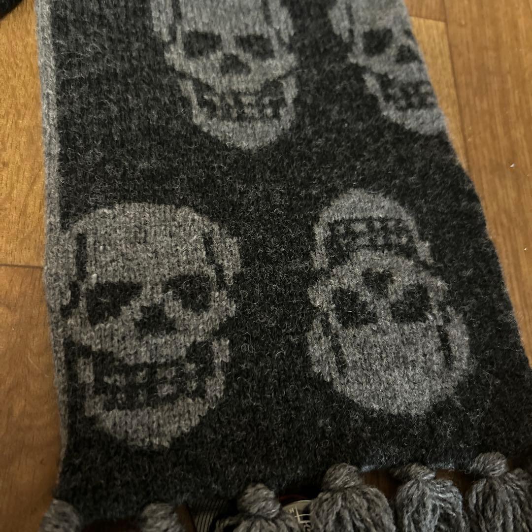 Hysteric Glamour スカル柄マフラー新品タグ付