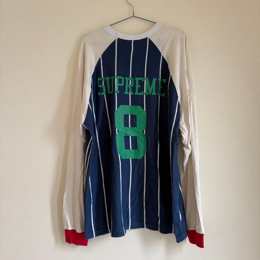 Supreme Stripe Raglan L/S Top Lサイズ