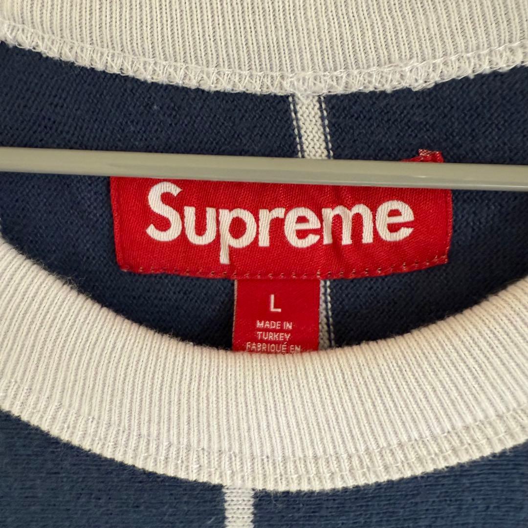 Supreme Stripe Raglan L/S Top Lサイズ