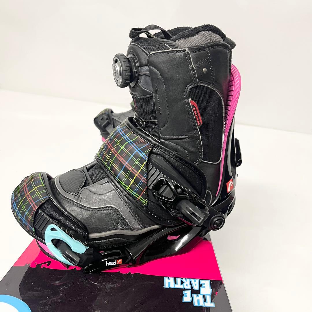 SALOMON レディース　スノボセット　女性用　サロモン　スノーボード バイン