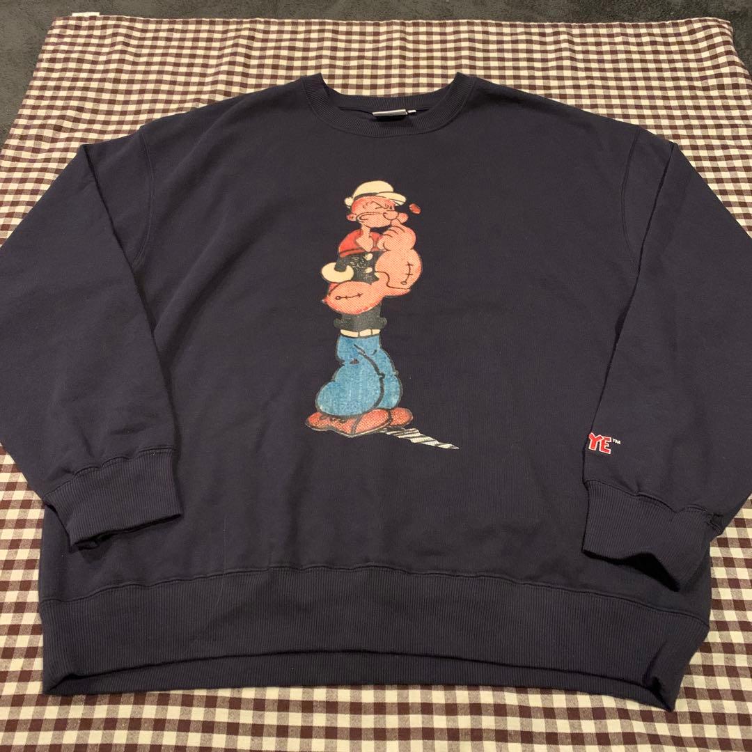 新品未使用　サイズL ユニセックスポパイ　スウェット　ネイビー