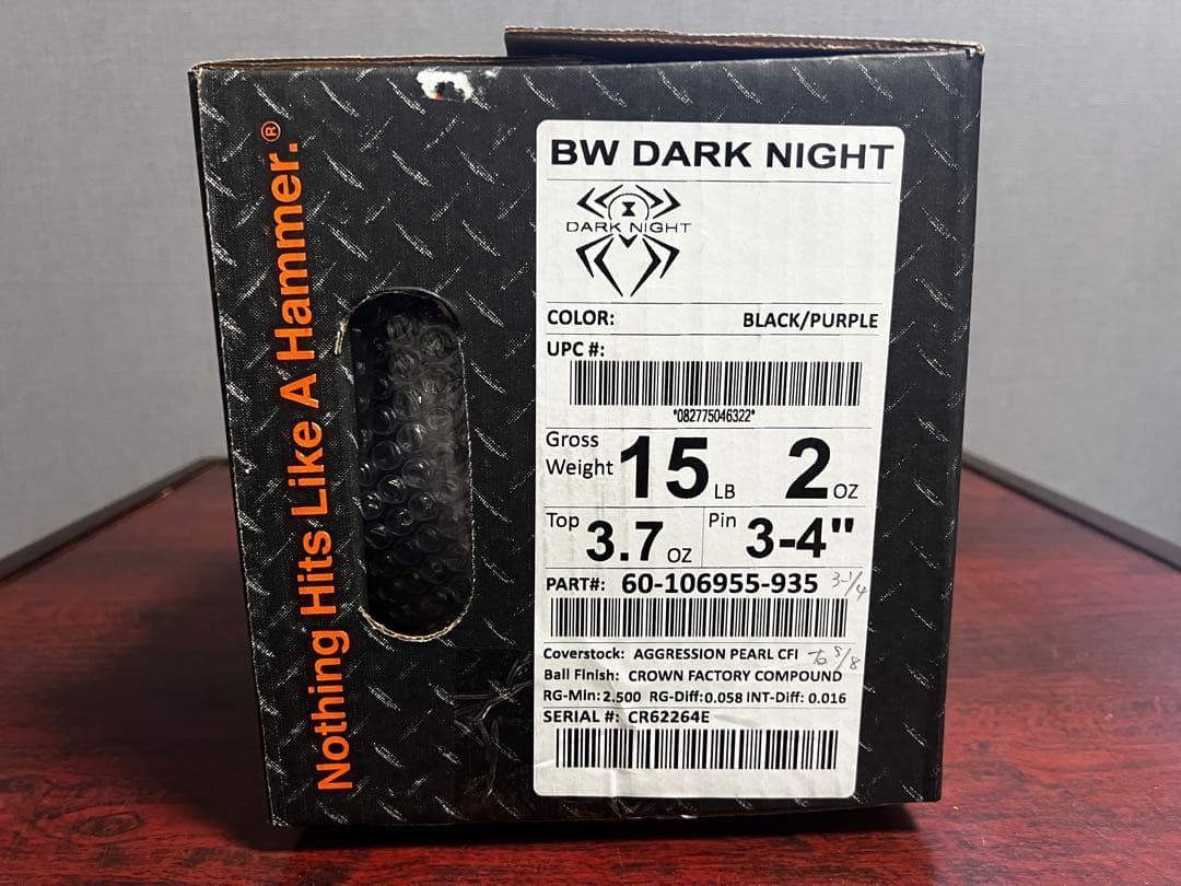BLACK WIDOW DARK NIGHT ボウリングボール 新品・未使用