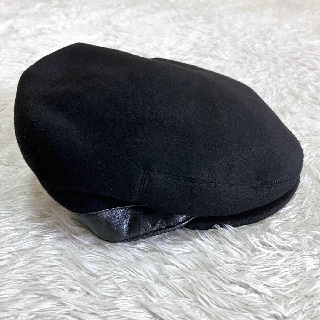 GUCCI 帽子 ベレー帽 ハンチング帽 GG柄 ブラック