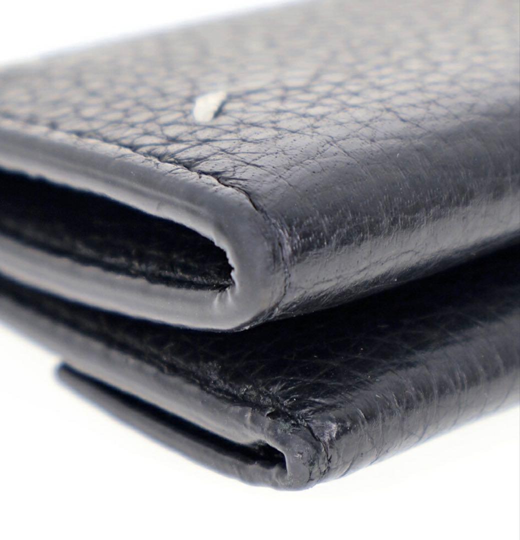 メゾンマルジェラMaisonMargiela三つ折りコンパクトウォレット財布黒