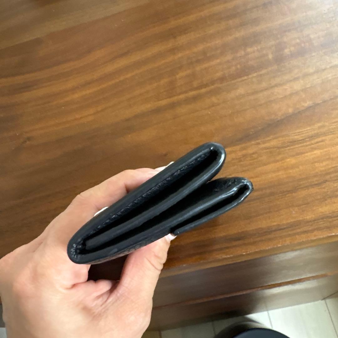 メゾンマルジェラMaisonMargiela三つ折りコンパクトウォレット財布黒