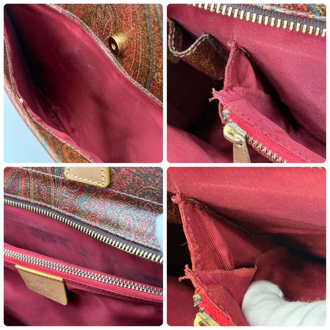 【外観超美品】ETRO エトロ ビジネスバッグ A4可 ペイズリー柄 トート