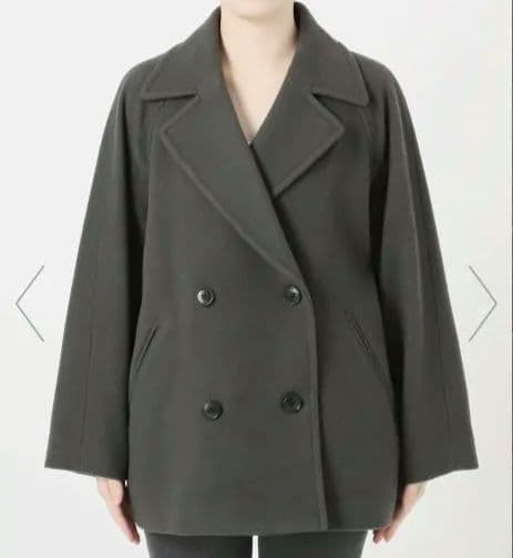 【新品未使用タグ付き】尾州ウールショートPコート