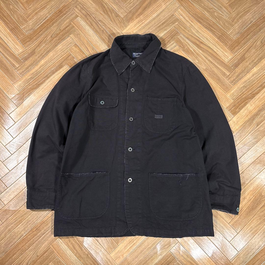 ポロジーンズカンパニー カバーオール ブラック ラルフローレン ヴィンテージ加工