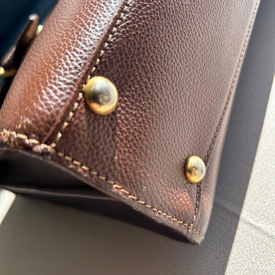 高級　Burberry ビジネスバック　男女共　茶系色