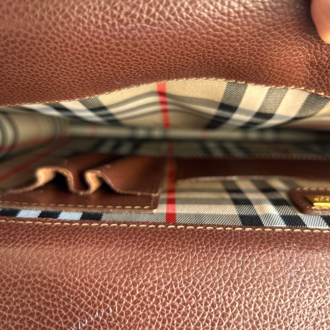 高級　Burberry ビジネスバック　男女共　茶系色