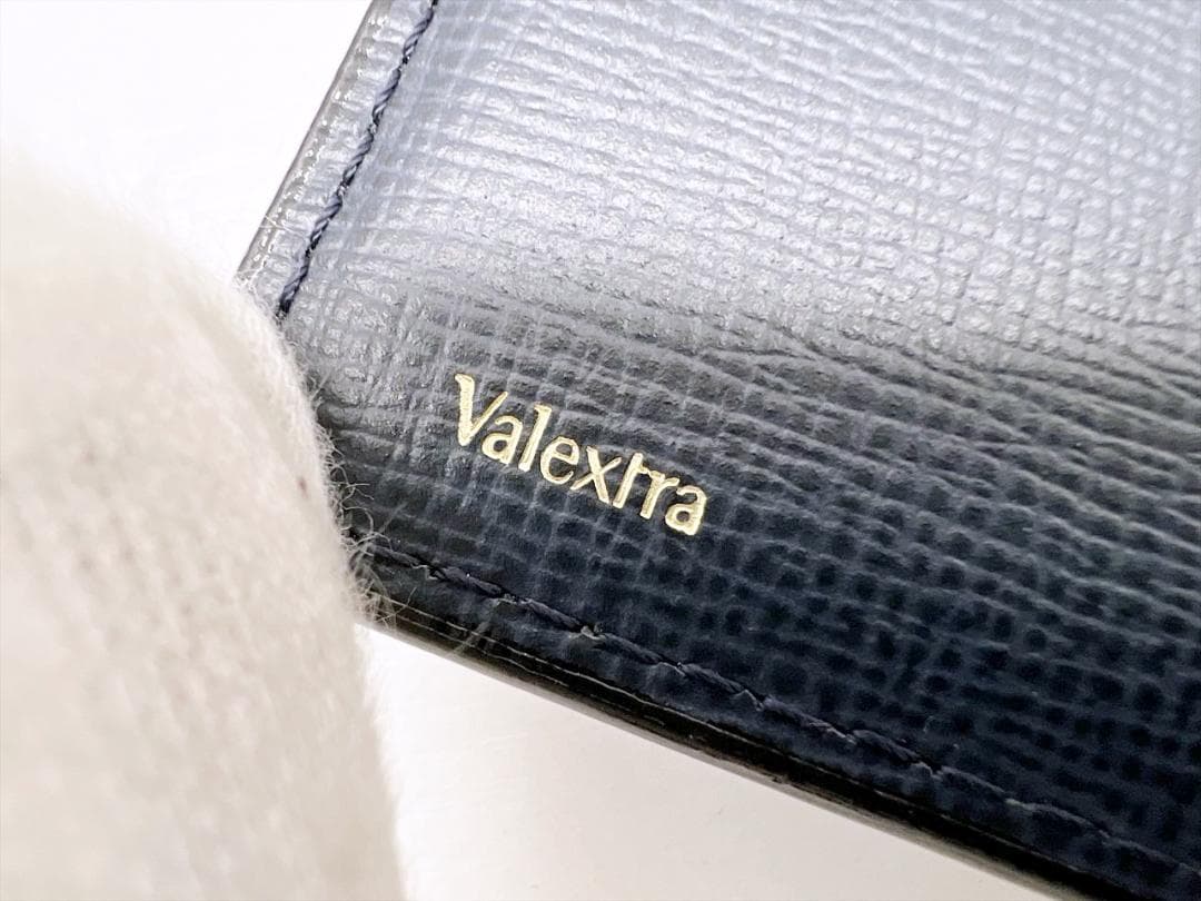 未使用保管　valextra　ヴァレクストラ　マネークリップ　ネイビー
