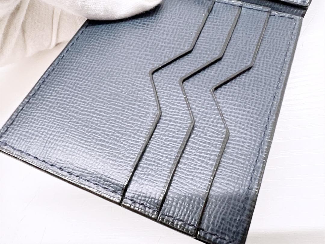 未使用保管　valextra　ヴァレクストラ　マネークリップ　ネイビー