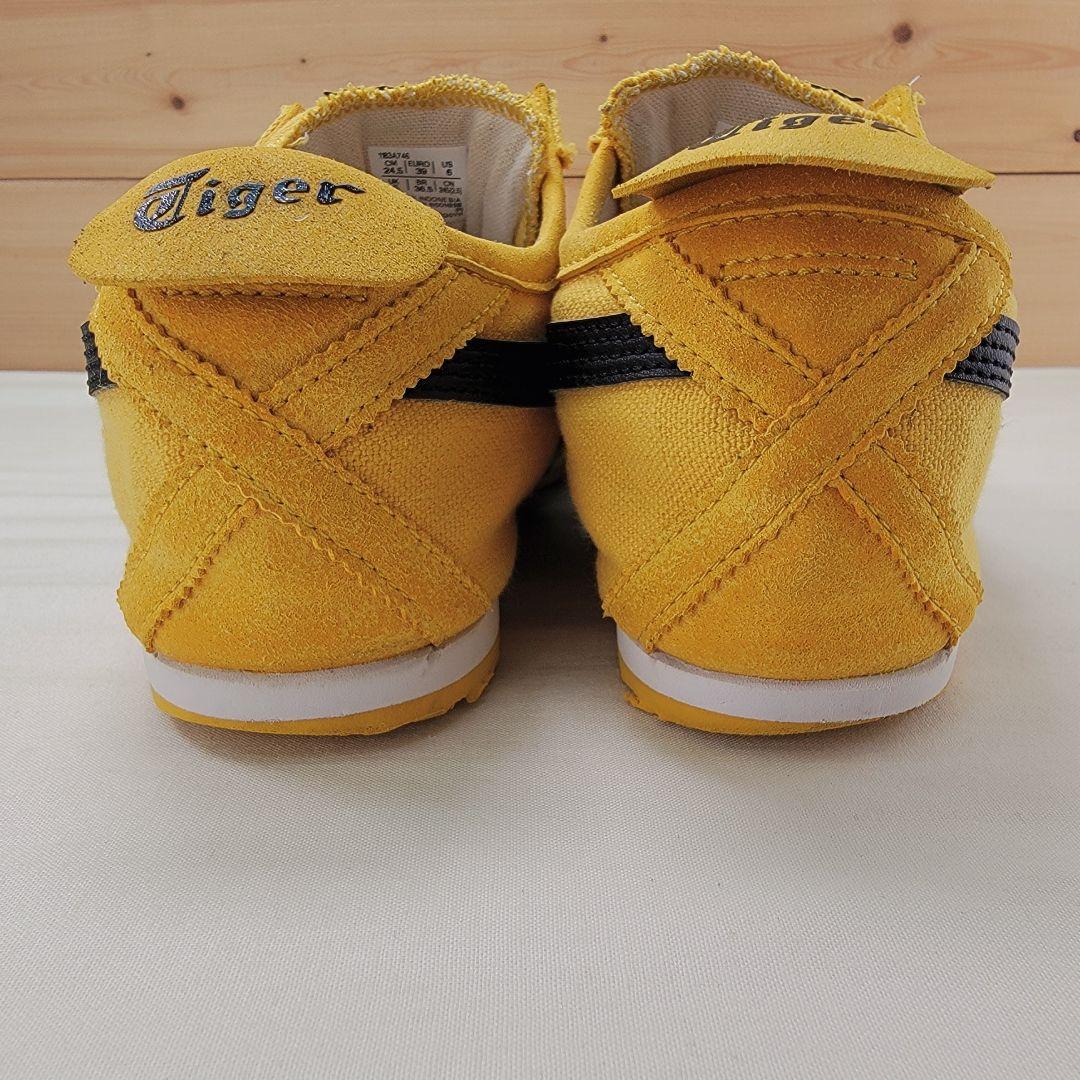 オニツカタイガー メキシコ66 スリッポン イエロー/ブラック 24.5cm