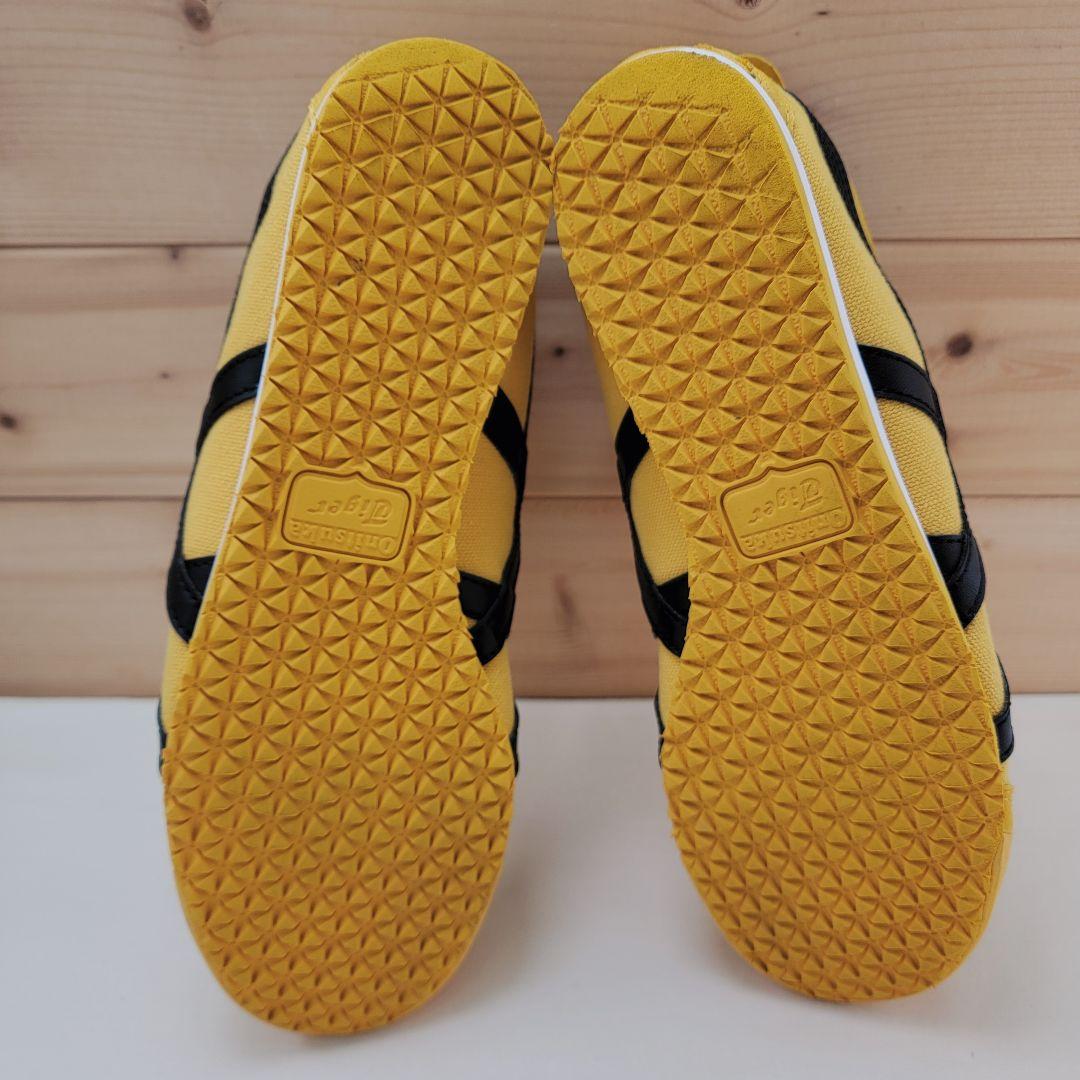 オニツカタイガー メキシコ66 スリッポン イエロー/ブラック 24.5cm