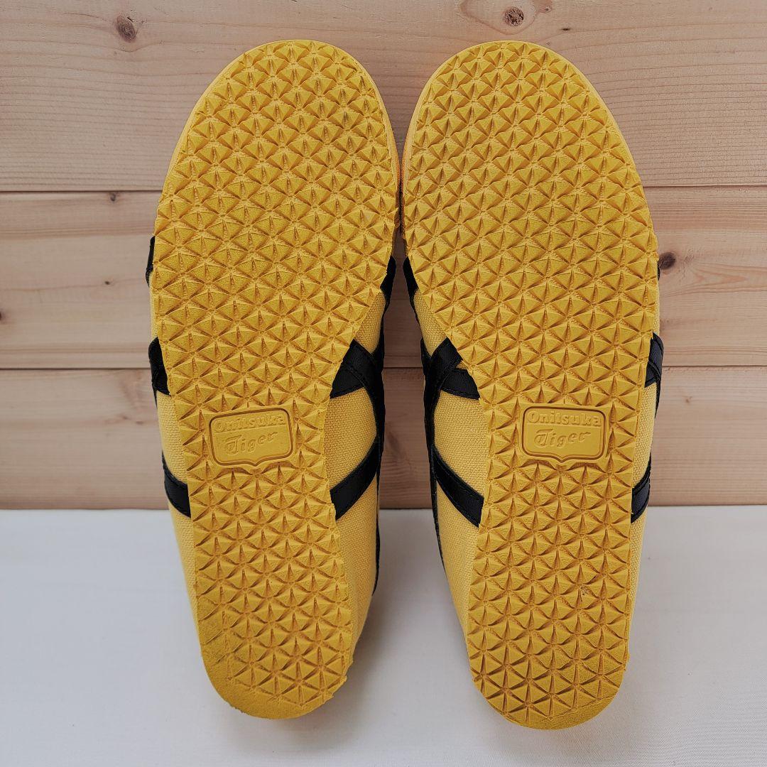 オニツカタイガー メキシコ66 スリッポン イエロー/ブラック 24.5cm