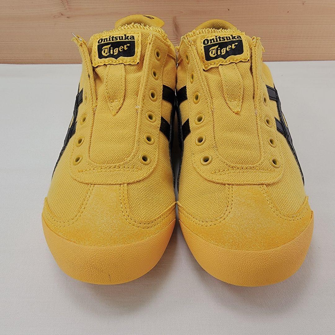 オニツカタイガー メキシコ66 スリッポン イエロー/ブラック 24.5cm