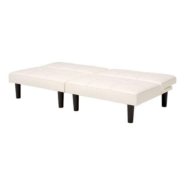 アウトレット・新品★4WAYベッドになるリクライニングソファ×ベット【ホワイト】