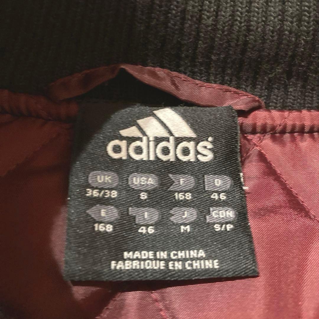 adidas × 早稲田大学　カウレザースタジャン 2003年・限定　黒　M