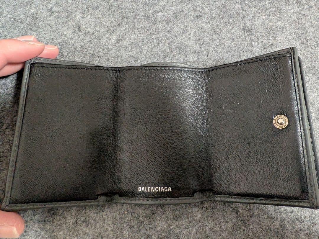 BALENCIAGA 三つ折り財布 グレー