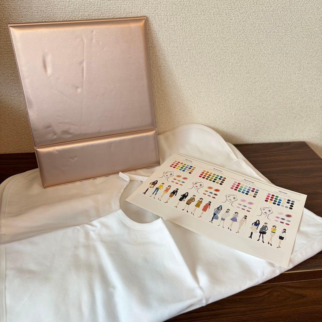 【美品】パーソナルカラー診断一式セット(ロック付ドレープ120色+おまけ付！)