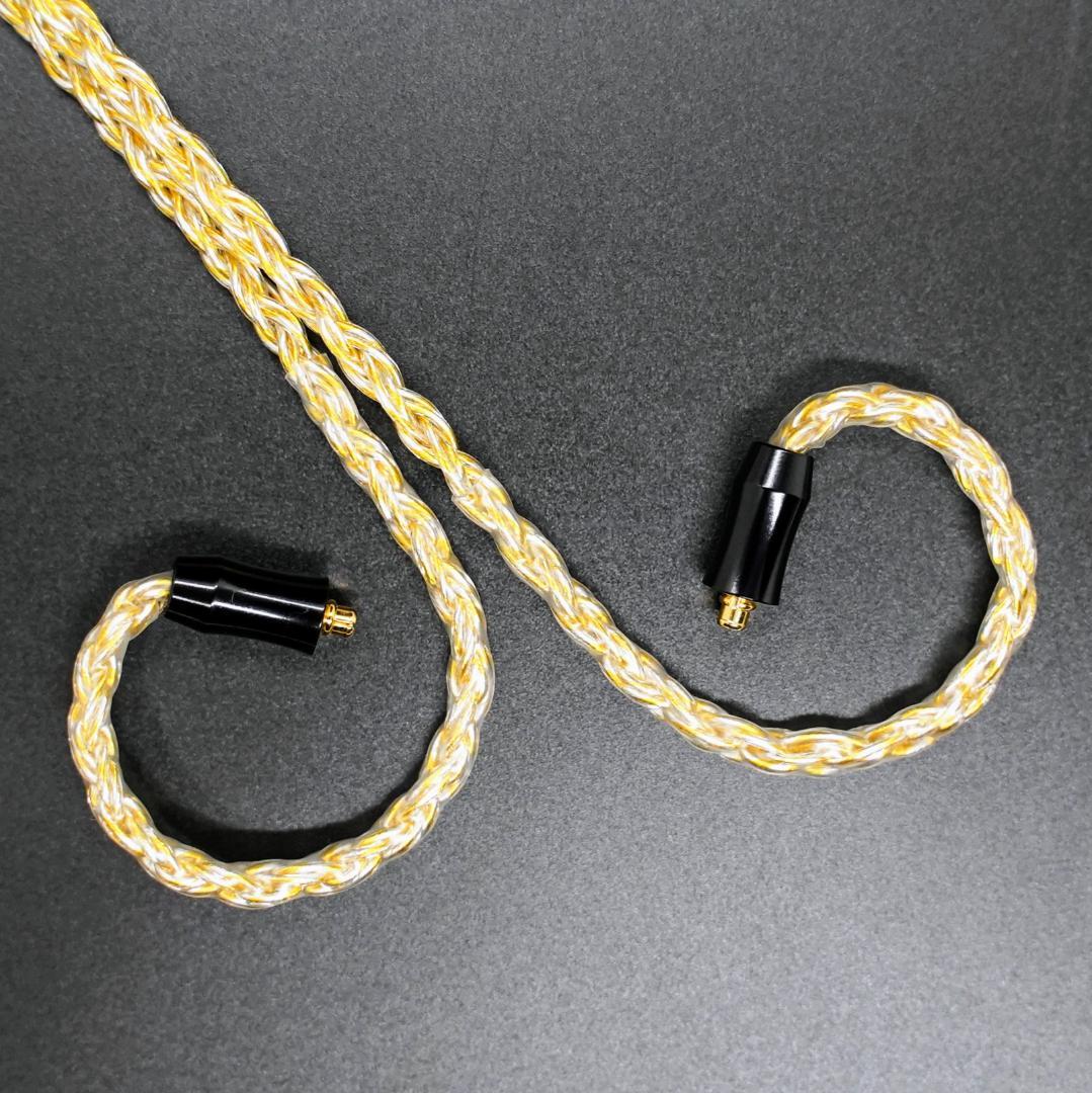 特別価格16芯 金銀線撚り合わせリケーブル膨張MMCX/4.4mmバランス接続