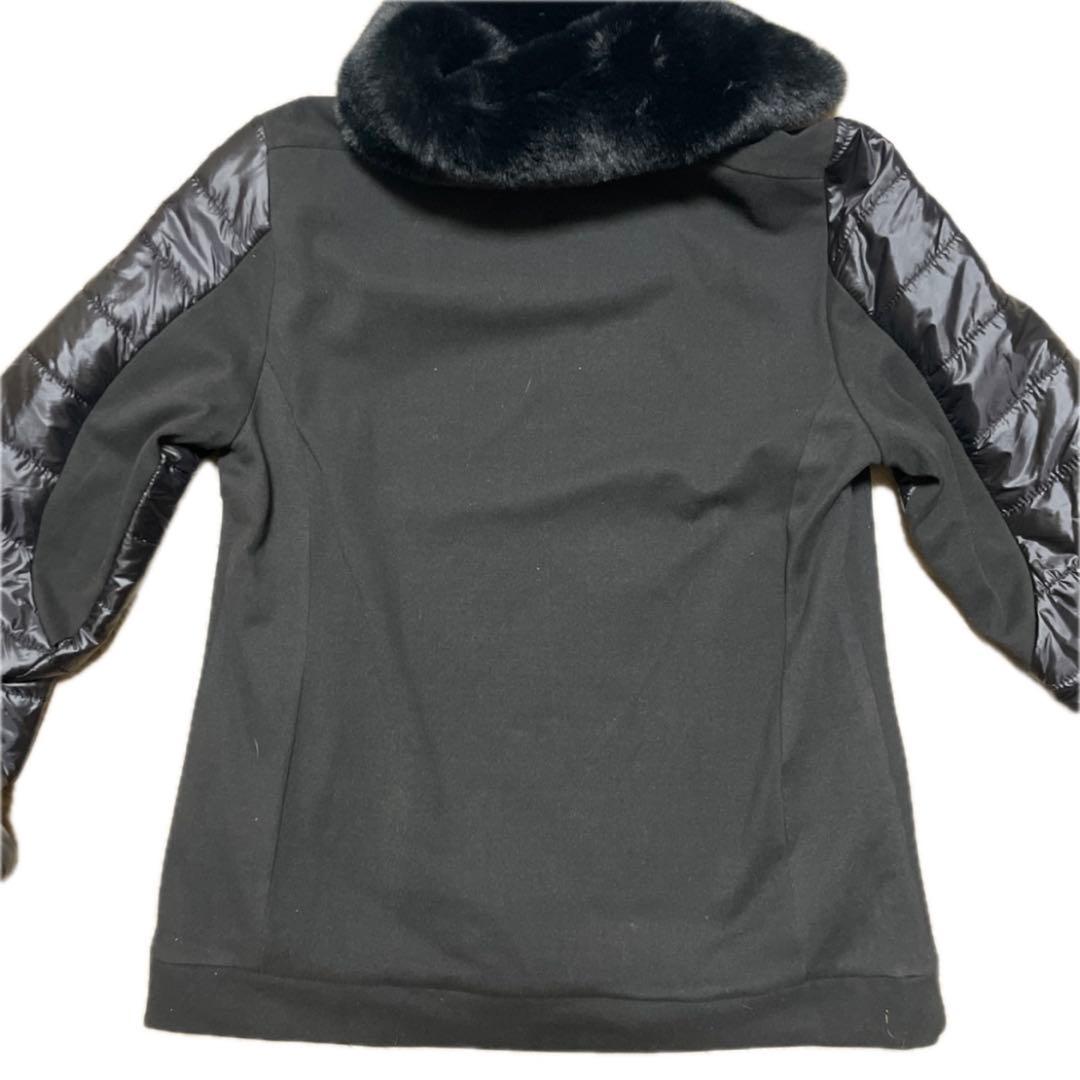 CERVA 黒 カシミア混 ダウン切り替え プルオーバー