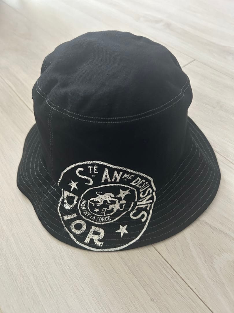 DIOR ロゴ バケットハット 黒