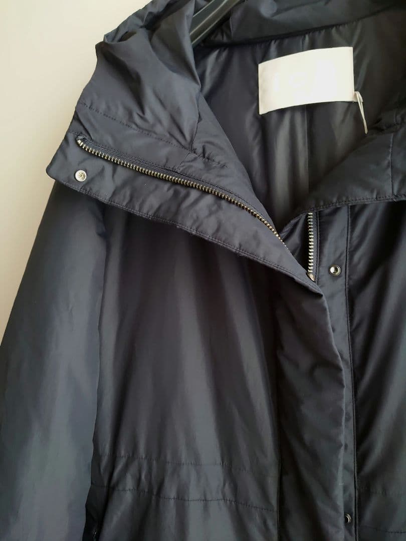 icb　今季【撥水加工】ADSダウン フーデットロングコート 66,000円 紺