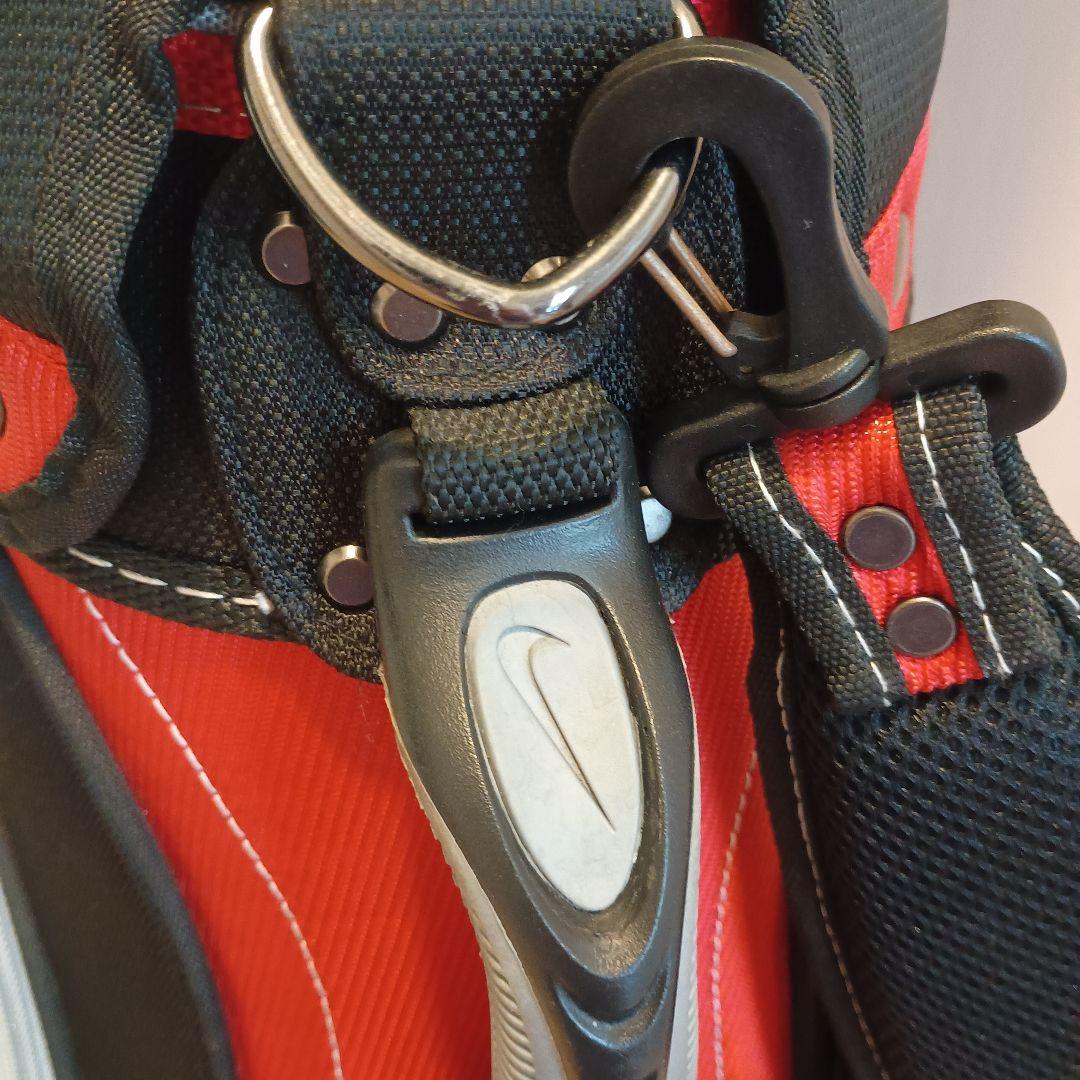 Nike ゴルフ キャディバッグ 黒/赤 4分割 8.5型