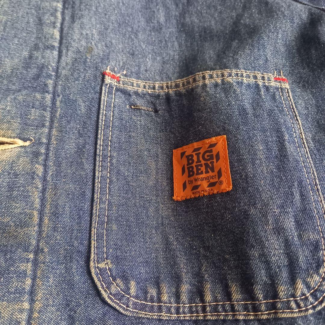 USA製 80s BIGBEN デニム カバーオール 裏ブランケット 42