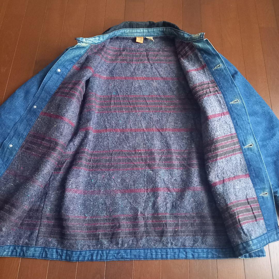 USA製 80s BIGBEN デニム カバーオール 裏ブランケット 42