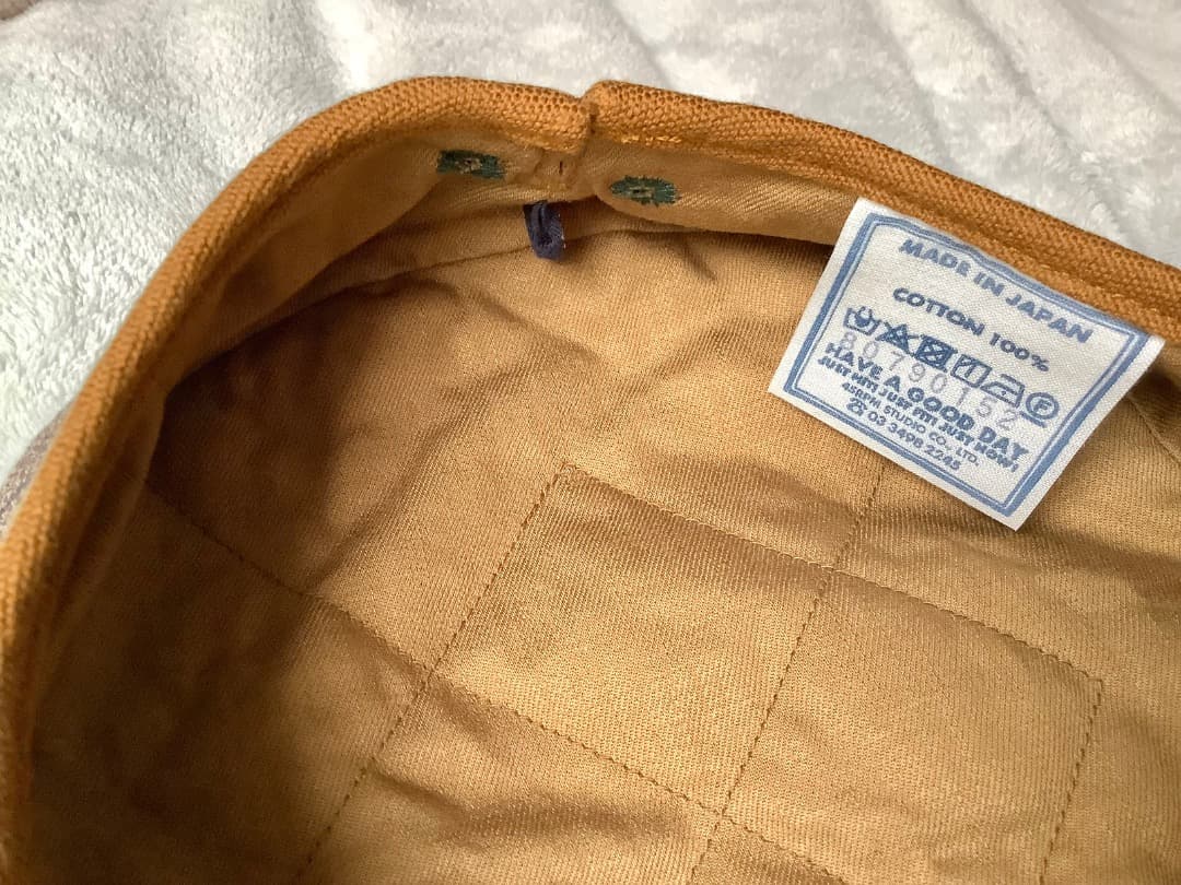 45R 撚杢コットンツイードのベレー