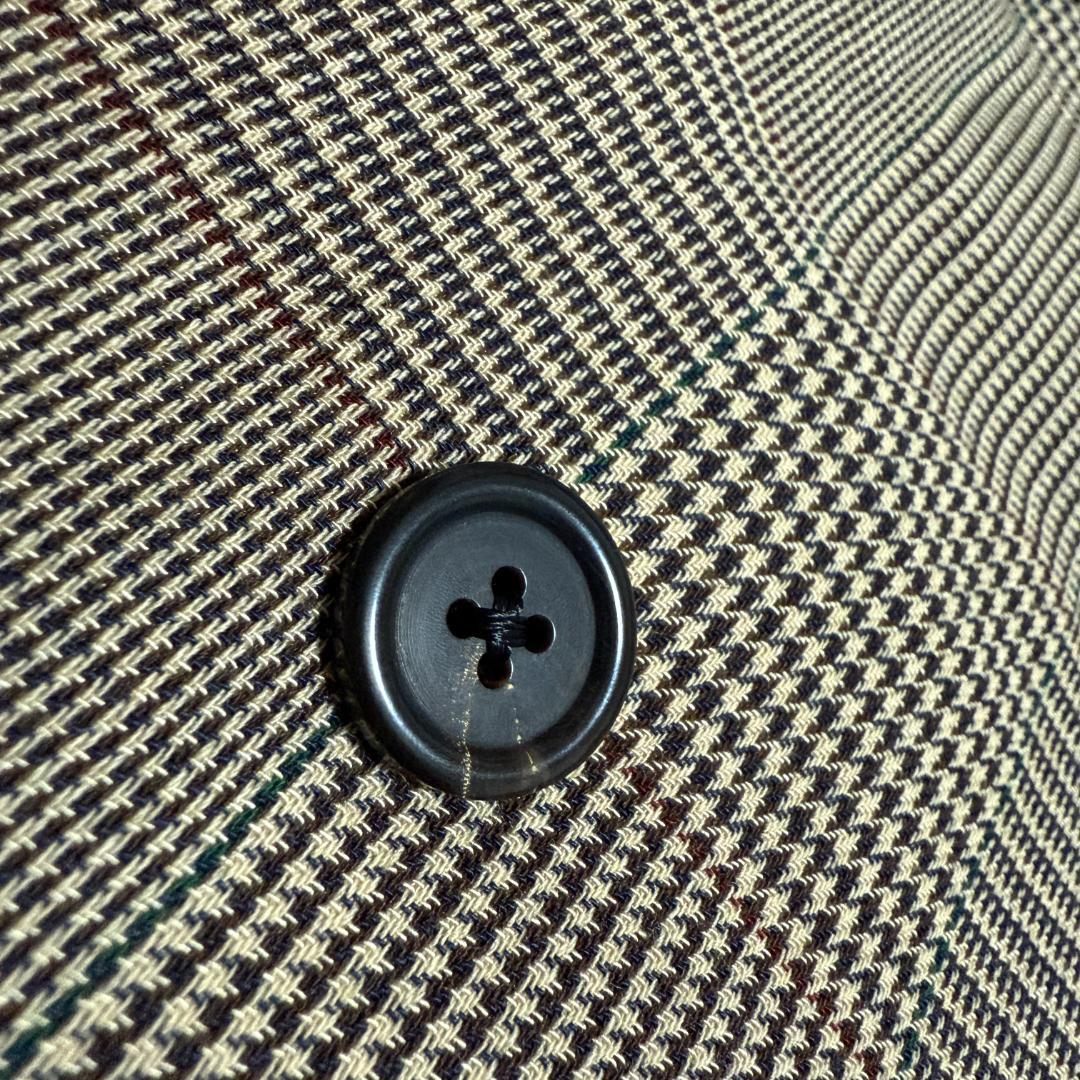 ラルフローレン　ヴィンテージセットアップ　グレンチェック　ベージュ　ブラウン系