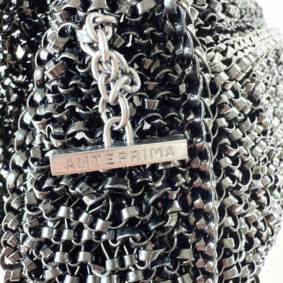 現行品　未使用アンテプリマ　ルッケット II ミディアム　横長　エナメルブラック